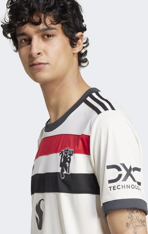 Adidas Originals Manchester United FC 2024 25 Third Shirt Off White- Heren Off White - Foto 4