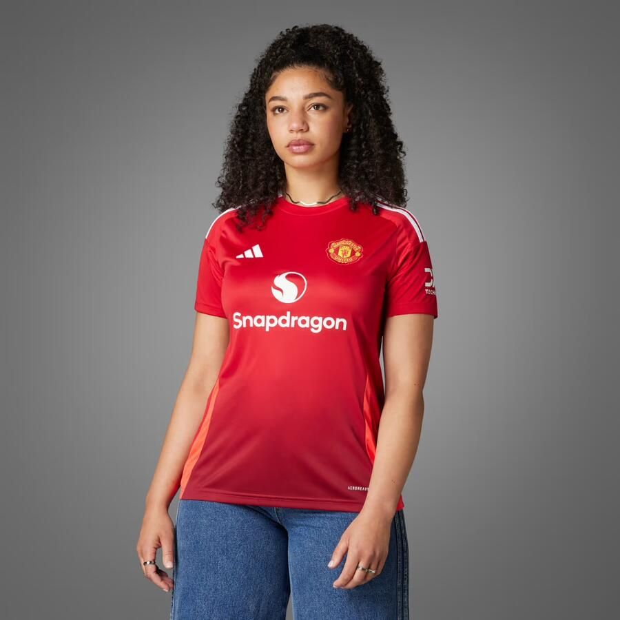 Adidas T-shirt Korte Mouw T-shirt Manchester United 24 25 Femme Manches Courtes
