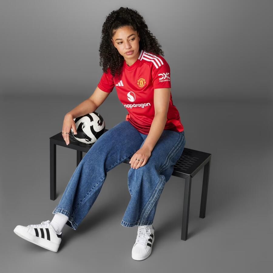 Adidas T-shirt Korte Mouw T-shirt Manchester United 24 25 Femme Manches Courtes - Foto 4