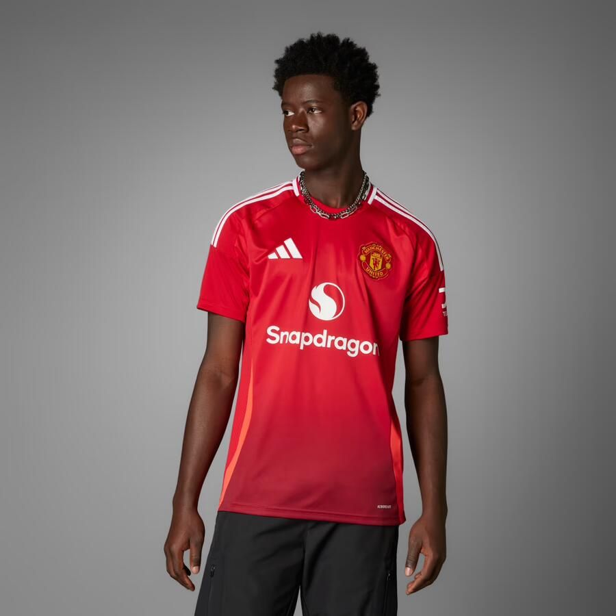 Adidas Manchester United FC 2024 25 Home Shirt Mufc Red- Heren Mufc Red
