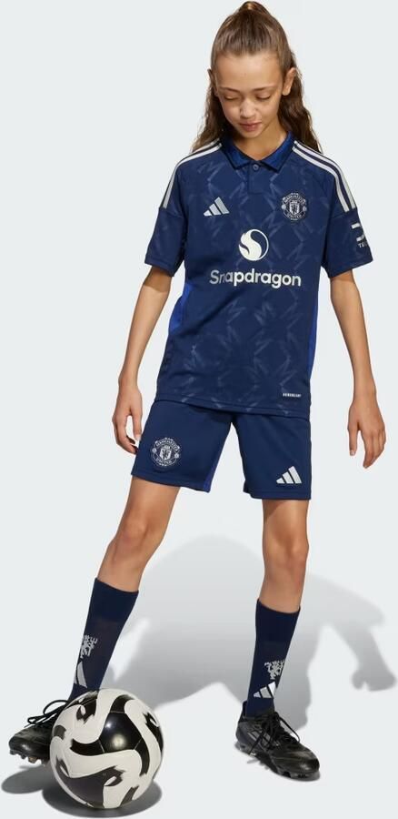 Adidas Perfor ce junior chester United voetbalshirt Sport t-shirt Blauw Polyester Polokraag 128 - Foto 5