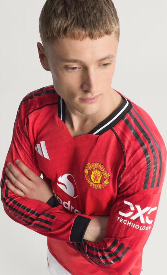 Adidas Manchester United 25 26 Authentiek Longsleeve Thuisshirt - Foto 6