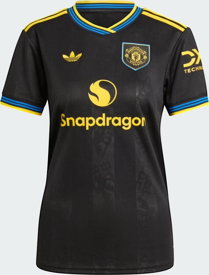 Adidas Originals Manchester United FC 2025 26 Third Shirt Dames Zwart- Dames Zwart
