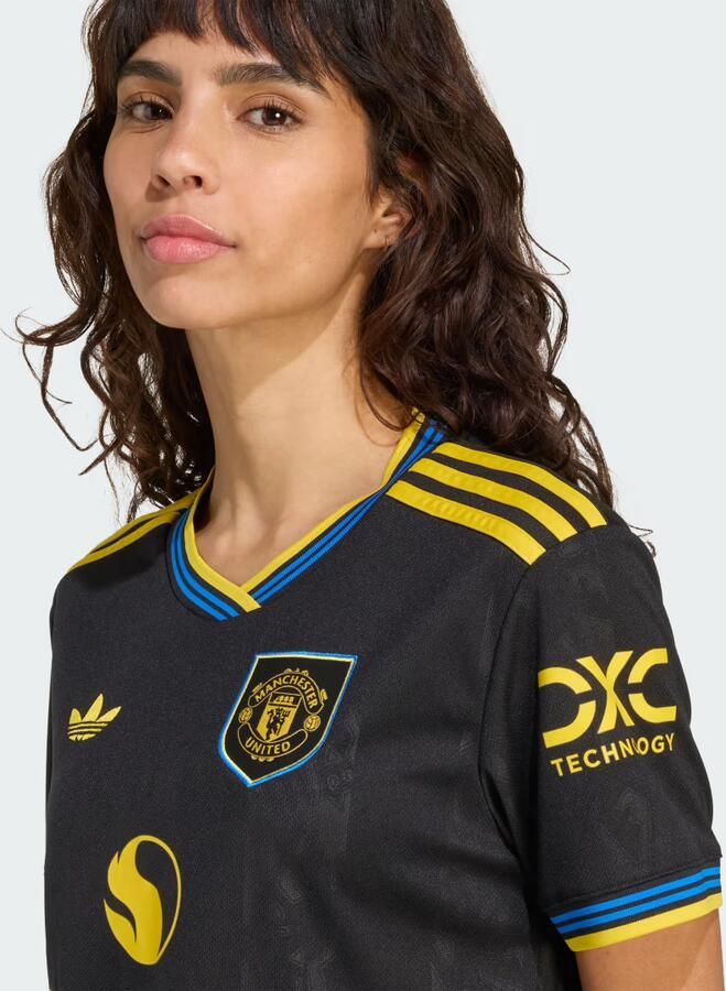 Adidas Originals Manchester United FC 2025 26 Third Shirt Dames Zwart- Dames Zwart - Foto 2