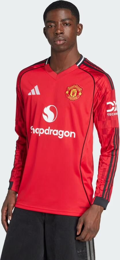 Adidas Manchester United FC 25 26 Long Sleeve Home Shirt Rood- Heren Rood - Foto 6