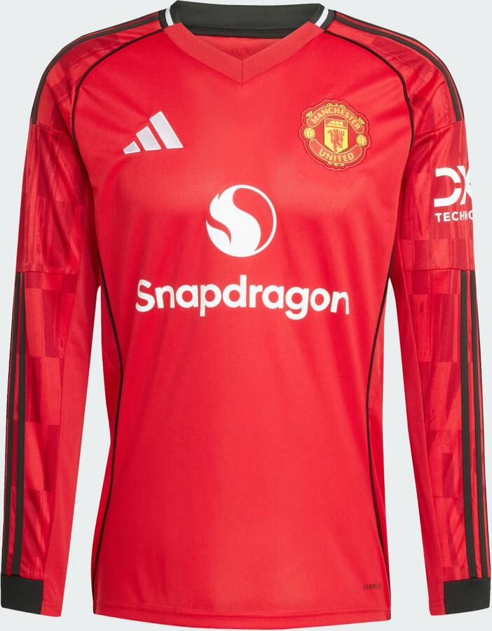 Adidas Manchester United FC 25 26 Long Sleeve Home Shirt Rood- Heren Rood - Foto 2
