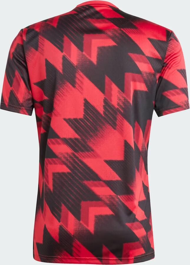 Adidas T-shirt Korte Mouw T-Shirt Manchester United 25 26 Pré-Match Slim rouge - Foto 3