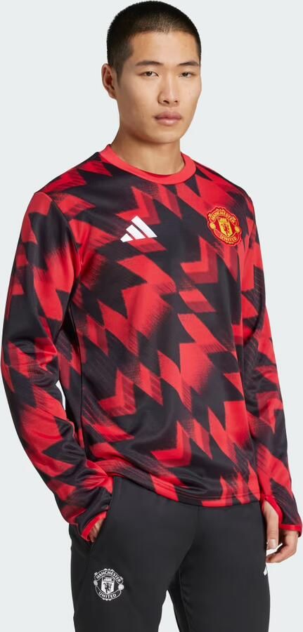 Adidas Manchester United 25 26 Pre-Match Warm Shirt - Foto 5