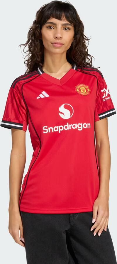 Adidas Manchester United FC 2025 26 Home Shirt Dames Rood- Dames Rood - Foto 5