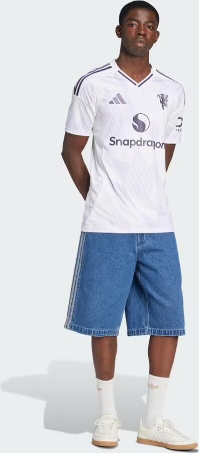 Adidas Manchester United FC 2025 26 Away Shirt Heren Wit- Heren Wit - Foto 6