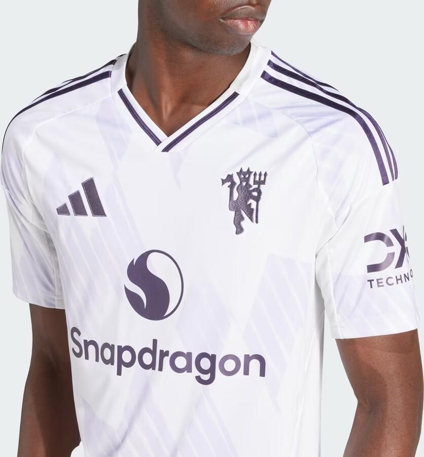 Adidas Manchester United FC 2025 26 Away Shirt Heren Wit- Heren Wit