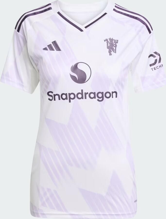 Adidas Manchester United FC 2025 26 Away Shirt Dames White- Dames White - Foto 2