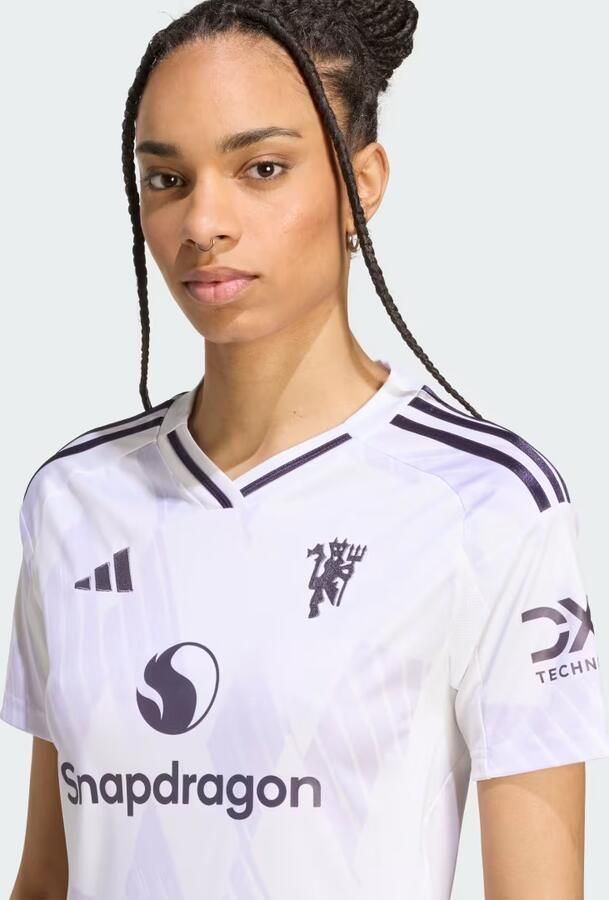 Adidas Manchester United FC 2025 26 Away Shirt Dames White- Dames White - Foto 4