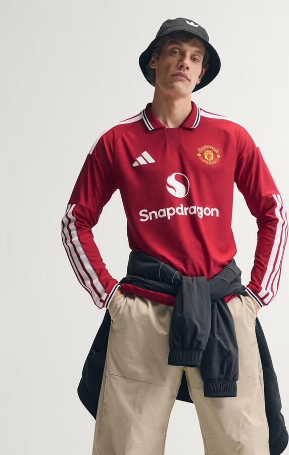 Adidas Manchester United 26 27 Authentiek Thuisshirt met Lange Mouwen - Foto 6