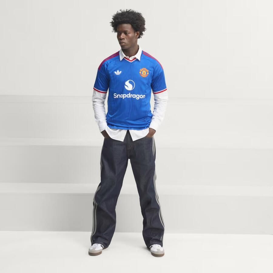 Adidas Manchester United 26 27 Uitshirt Authentic Blauw- Heren Blauw - Foto 2