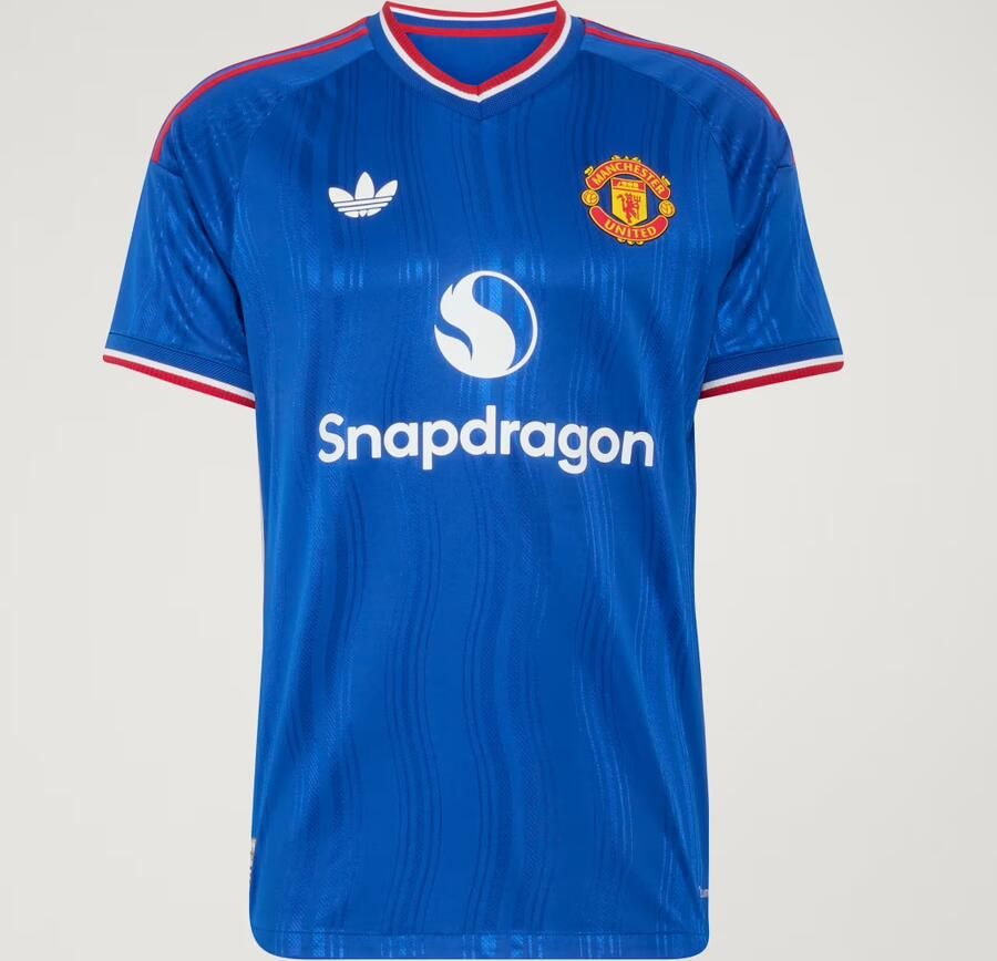 Adidas Manchester United 26 27 Uitshirt Authentic Blauw- Heren Blauw - Foto 3