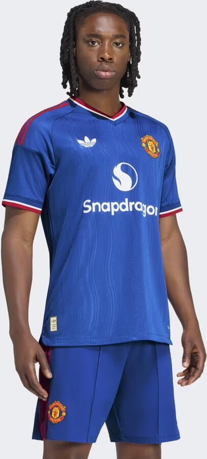 Adidas Manchester United 26 27 Uitshirt Authentic Blauw- Heren Blauw