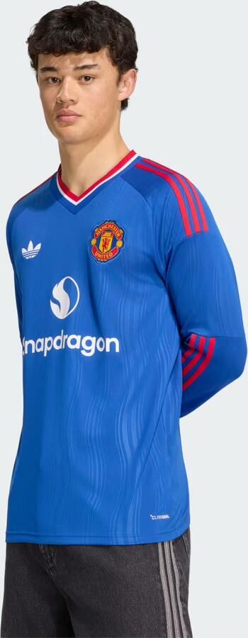 Adidas Originals Manchester United FC 26 27 Long Sleeve Away Shirt Blauw- Heren Blauw - Foto 2