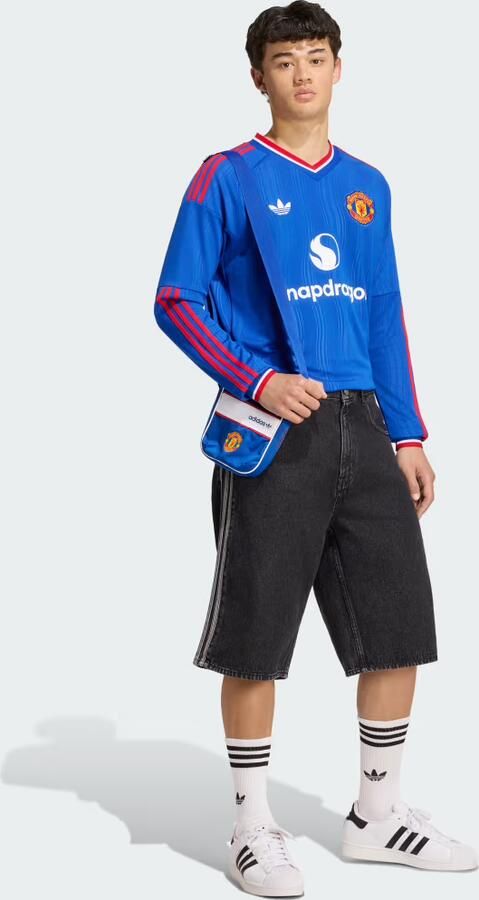 Adidas Originals Manchester United FC 26 27 Long Sleeve Away Shirt Blauw- Heren Blauw - Foto 5