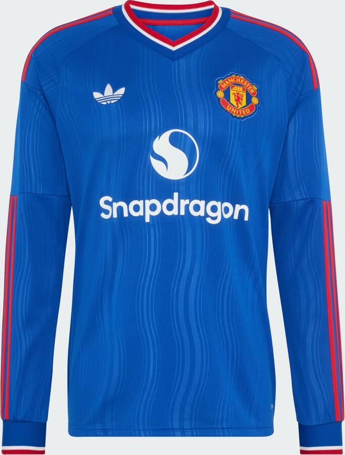 Adidas Originals Manchester United FC 26 27 Long Sleeve Away Shirt Blauw- Heren Blauw - Foto 4