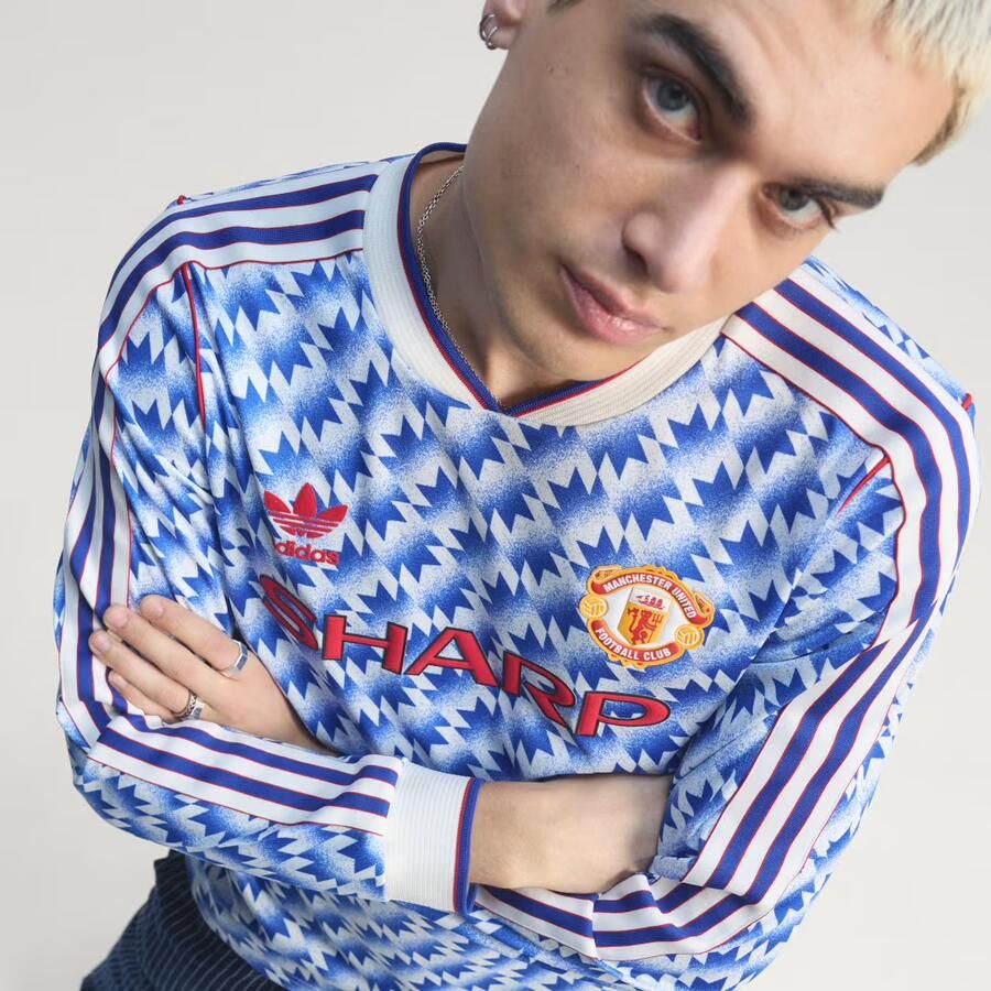 Adidas Manchester United 90 Uitshirt met Lange Mouwen