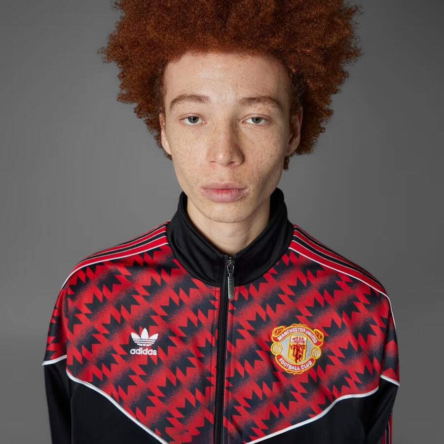 Adidas Manchester United Track Top 91 Zwart- Heren Zwart - Foto 2