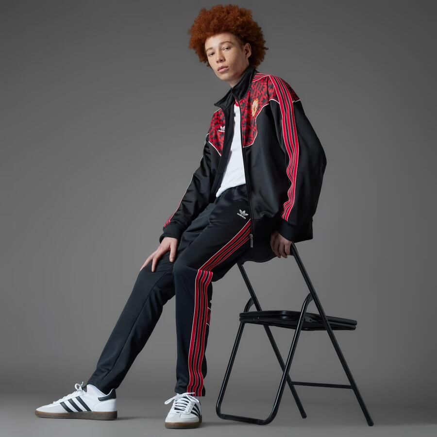 Adidas Manchester United Track Top 91 Zwart- Heren Zwart - Foto 3