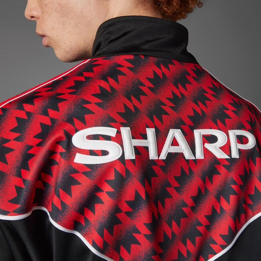 Adidas Manchester United Track Top 91 Zwart- Heren Zwart - Foto 5