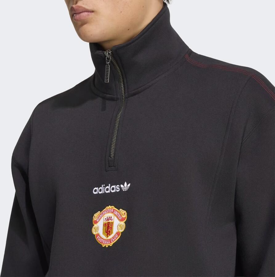 Adidas Manchester United EQT Sweatshirt met Halflange Rits - Foto 2