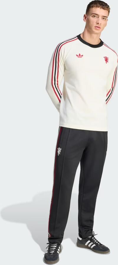Adidas Originals Manchester United FC OG Long Sleeve T-Shirt Wit- Heren Wit - Foto 7