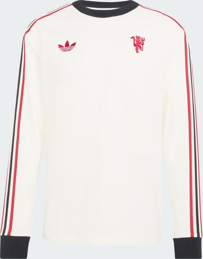 Adidas Originals Manchester United FC OG Long Sleeve T-Shirt Wit- Heren Wit - Foto 4