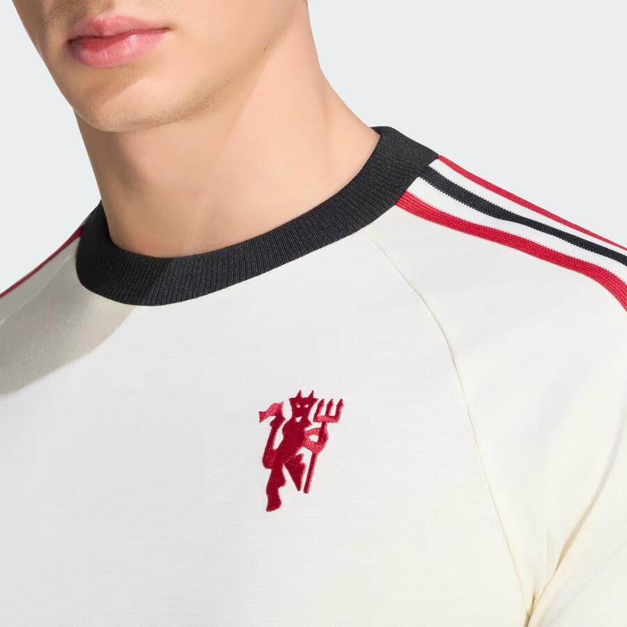 Adidas Originals Manchester United FC OG Long Sleeve T-Shirt Wit- Heren Wit - Foto 3