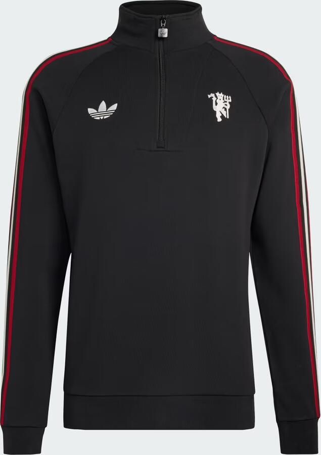 Adidas Manchester United Originals Sweatshirt met Halflange Rits - Foto 3