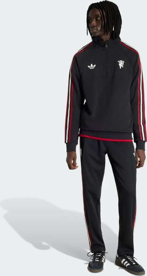 Adidas Manchester United Originals Sweatshirt met Halflange Rits - Foto 5