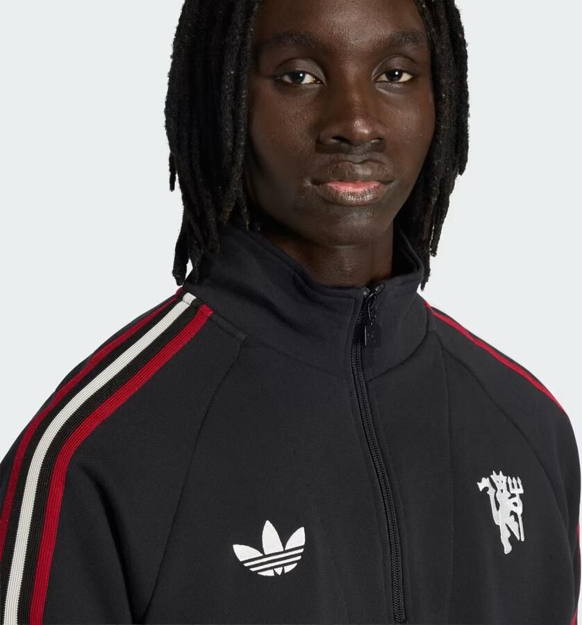Adidas Manchester United Originals Sweatshirt met Halflange Rits - Foto 2