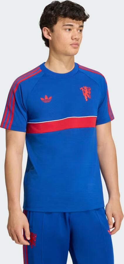 Adidas Manchester United Originals T-shirt Blauw- Heren Blauw - Foto 2