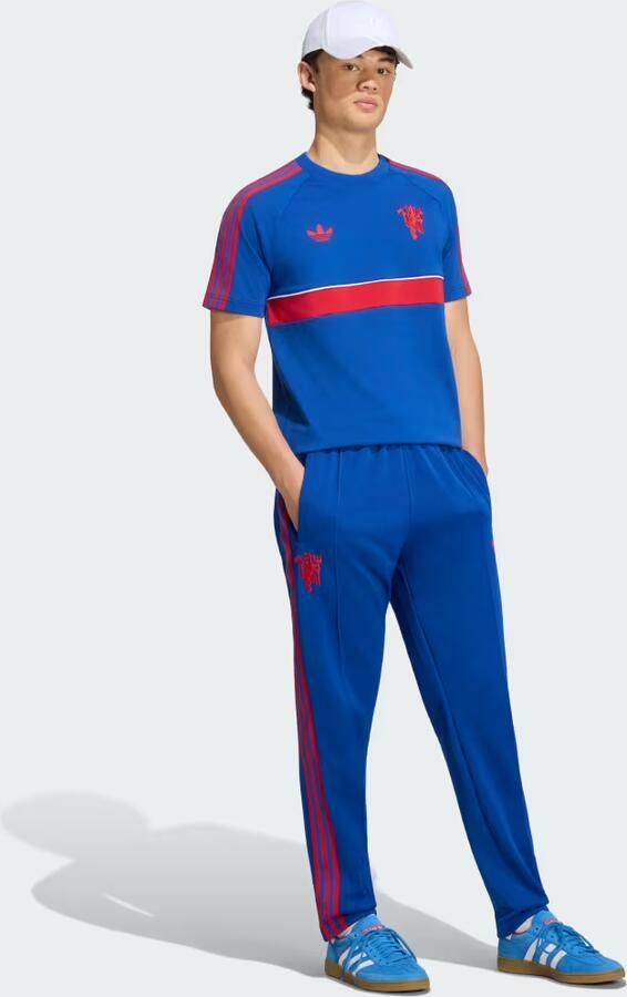 Adidas Manchester United Originals T-shirt Blauw- Heren Blauw - Foto 6