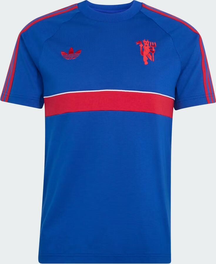 Adidas Manchester United Originals T-shirt Blauw- Heren Blauw - Foto 4