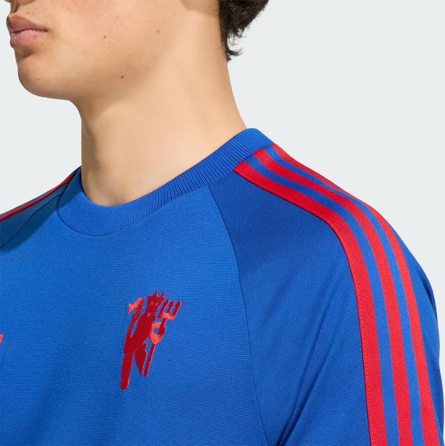 Adidas Manchester United Originals T-shirt Blauw- Heren Blauw - Foto 3