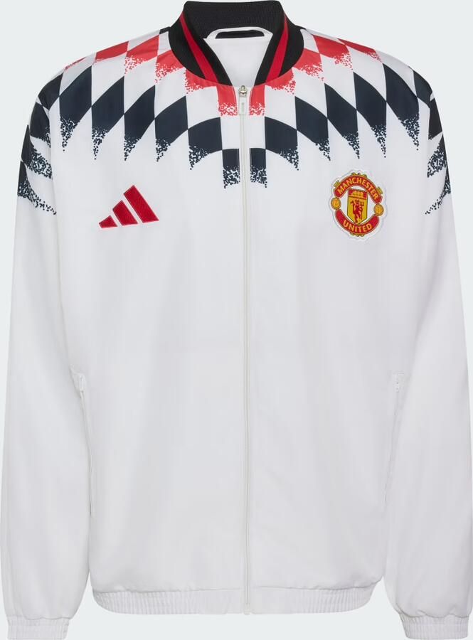 Adidas Manchester United FC Stadium Track Top Wit- Heren Wit - Foto 5