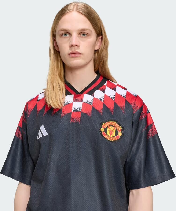 Adidas Manchester United FC Stadium Shirt Zwart- Heren Zwart - Foto 4