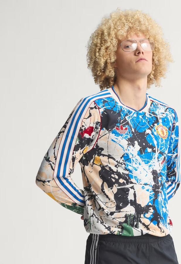 Adidas Manchester United Stone Roses Voetbalshirt met Lange Mouwen