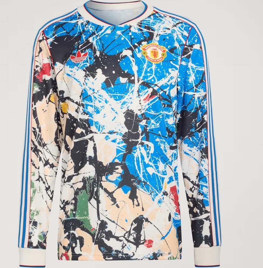 Adidas Manchester United Stone Roses Voetbalshirt met Lange Mouwen - Foto 4