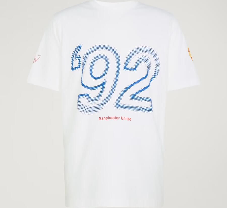 Adidas Originals Manchester United FC 1990-92 Away T-Shirt Wit- Heren Wit - Foto 5