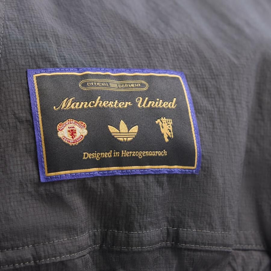 Adidas Originals Manchester United FC Icon Jacket Zwart- Heren Zwart - Foto 4