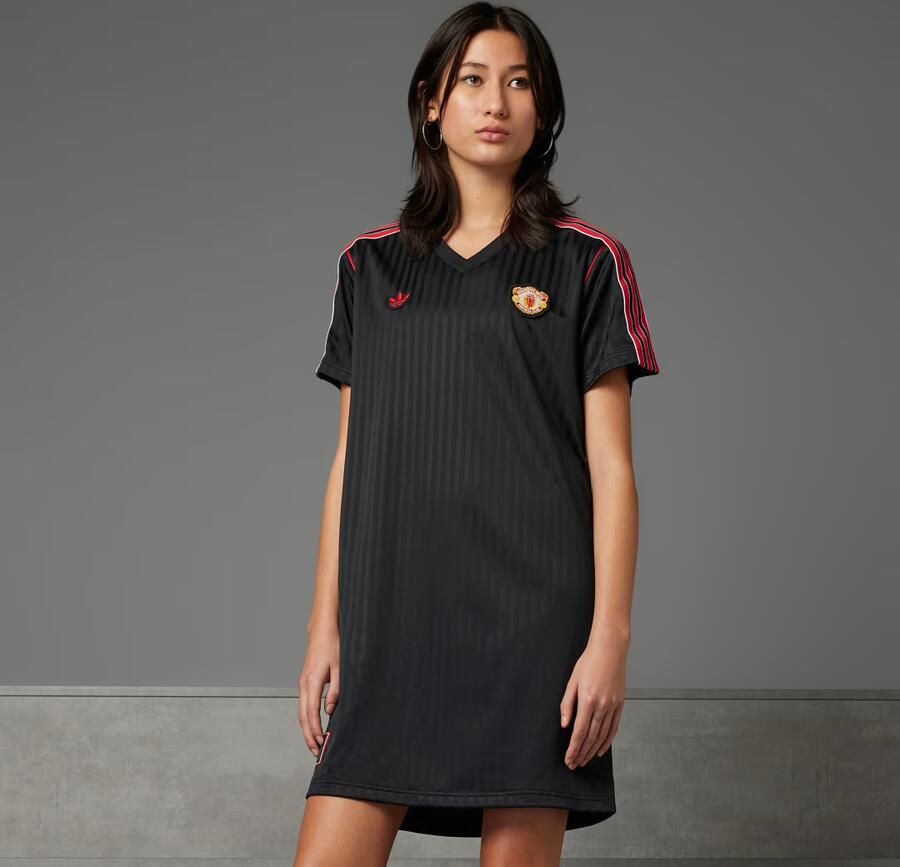 Adidas Manchester United Terrace Icons Jurk Zwart- Dames Zwart - Foto 6