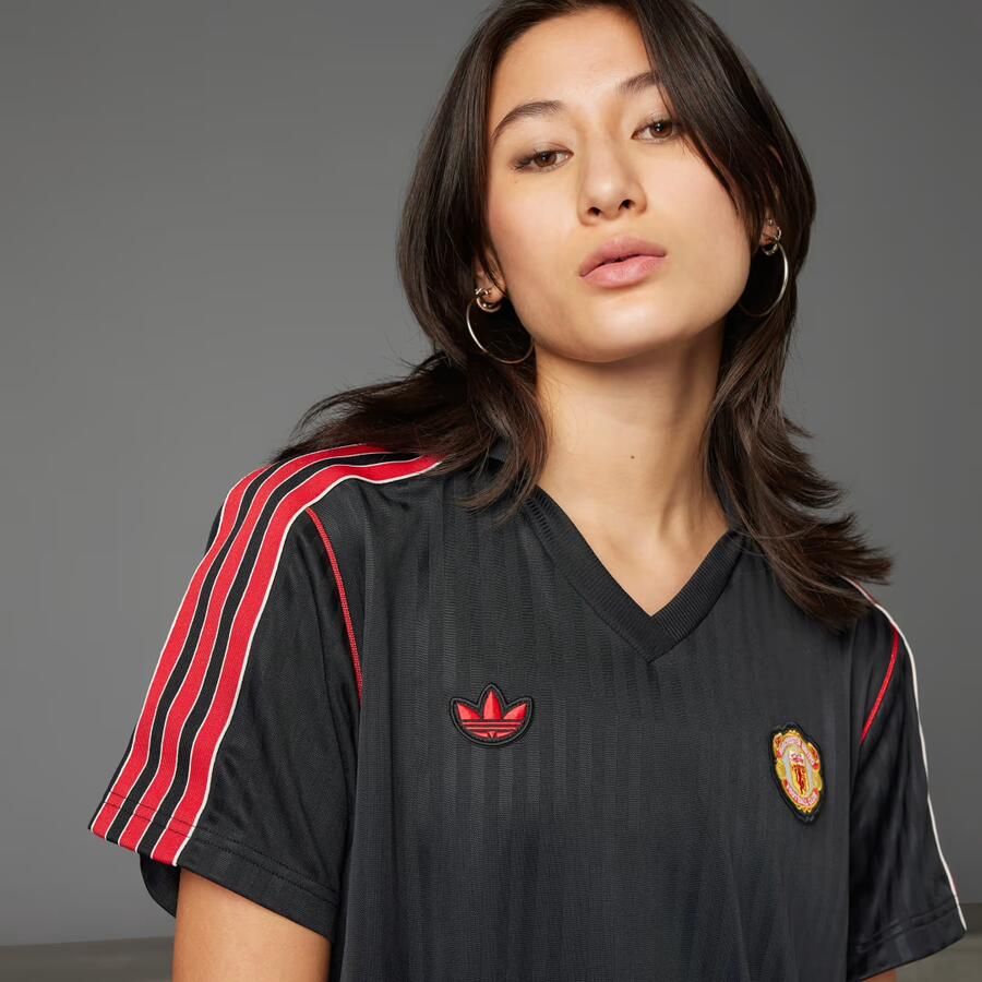 Adidas Manchester United Terrace Icons Jurk Zwart- Dames Zwart - Foto 2