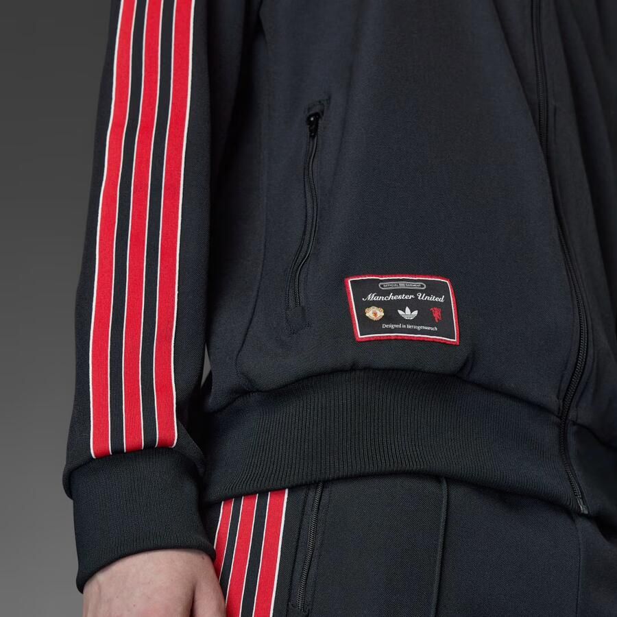 Adidas Manchester United Terrace Icons Sportjack Zwart- Heren Zwart - Foto 5