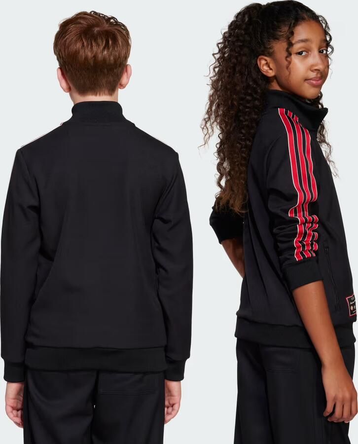 Adidas chester United Terrace Icons Sportjack Kids Zwart Kind Zwart