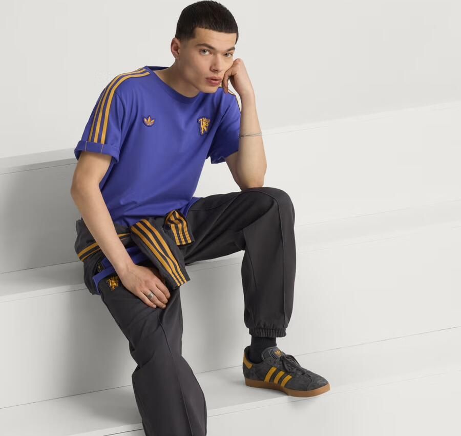 Adidas Originals Manchester United FC Icon T-Shirt Paars- Heren Paars - Foto 4